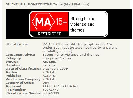 Silent Hill: Homecoming Unbanned